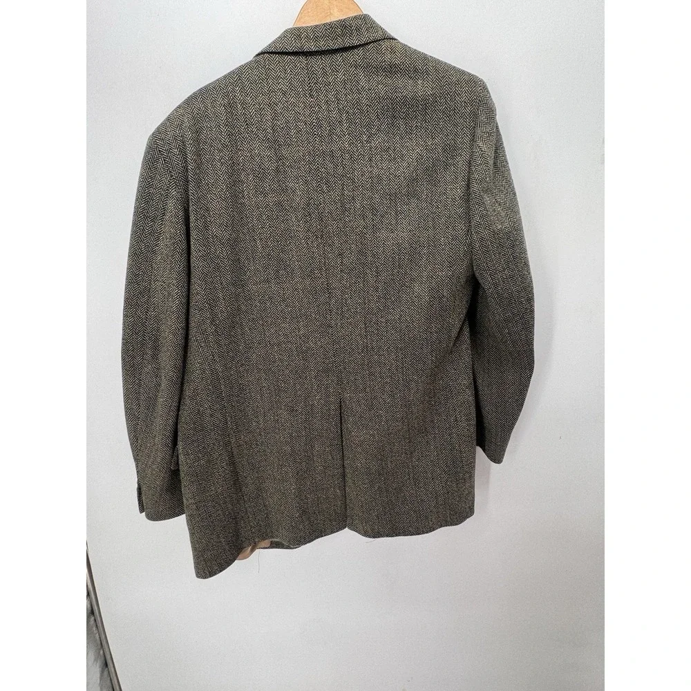 Southwick Vintage Mens 42 Herringbone Tweed Blazer Wool Sport Coat Preppy USA
